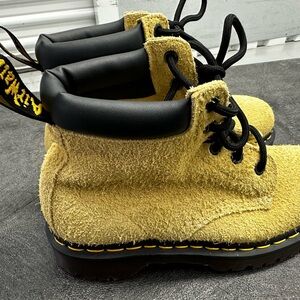 Dr. Martens 939 Ben Suede Padded Collar Lace Boots Tan/Beige Size 5